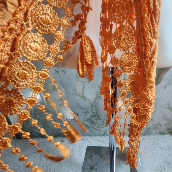 SHEIN Fringed Wrap Tube Top - Picture 7 of 9